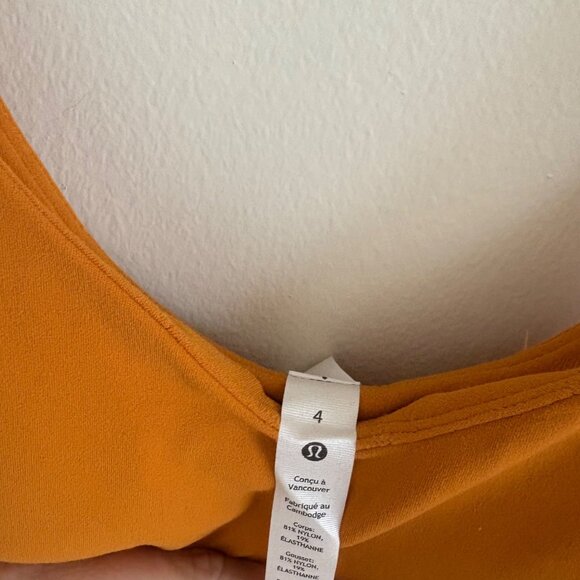 Lululemon Athletic Align Sleeveless Onesie Bodysuit 8” Autumn NWT Size 4 - Picture 5 of 7